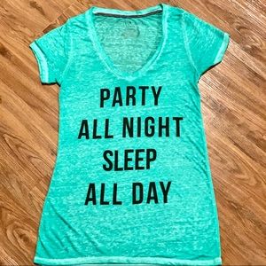 Graphic Tee: Party All Day Sleep All Night